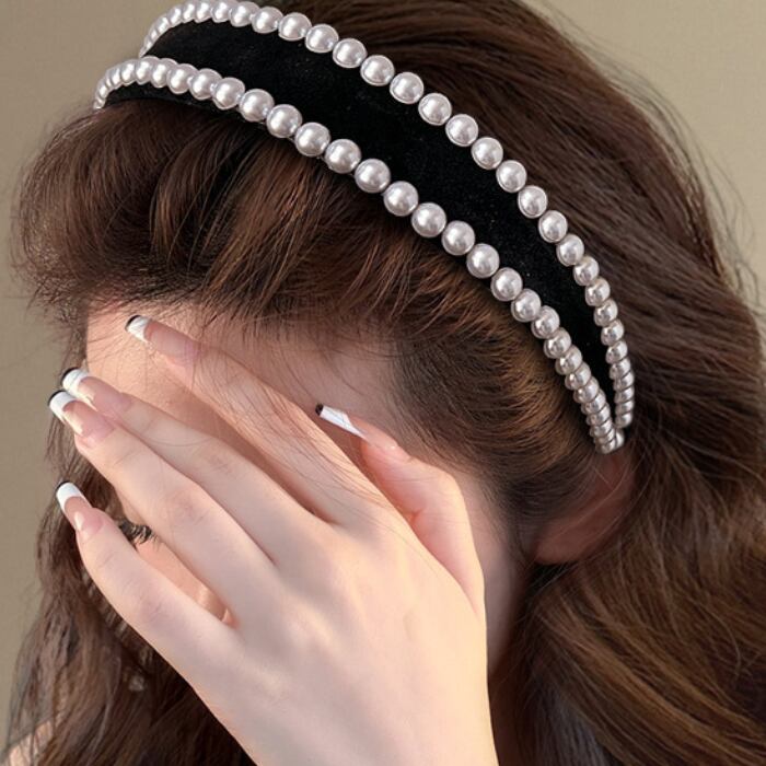 ダブル パール カチューシャ 3412870