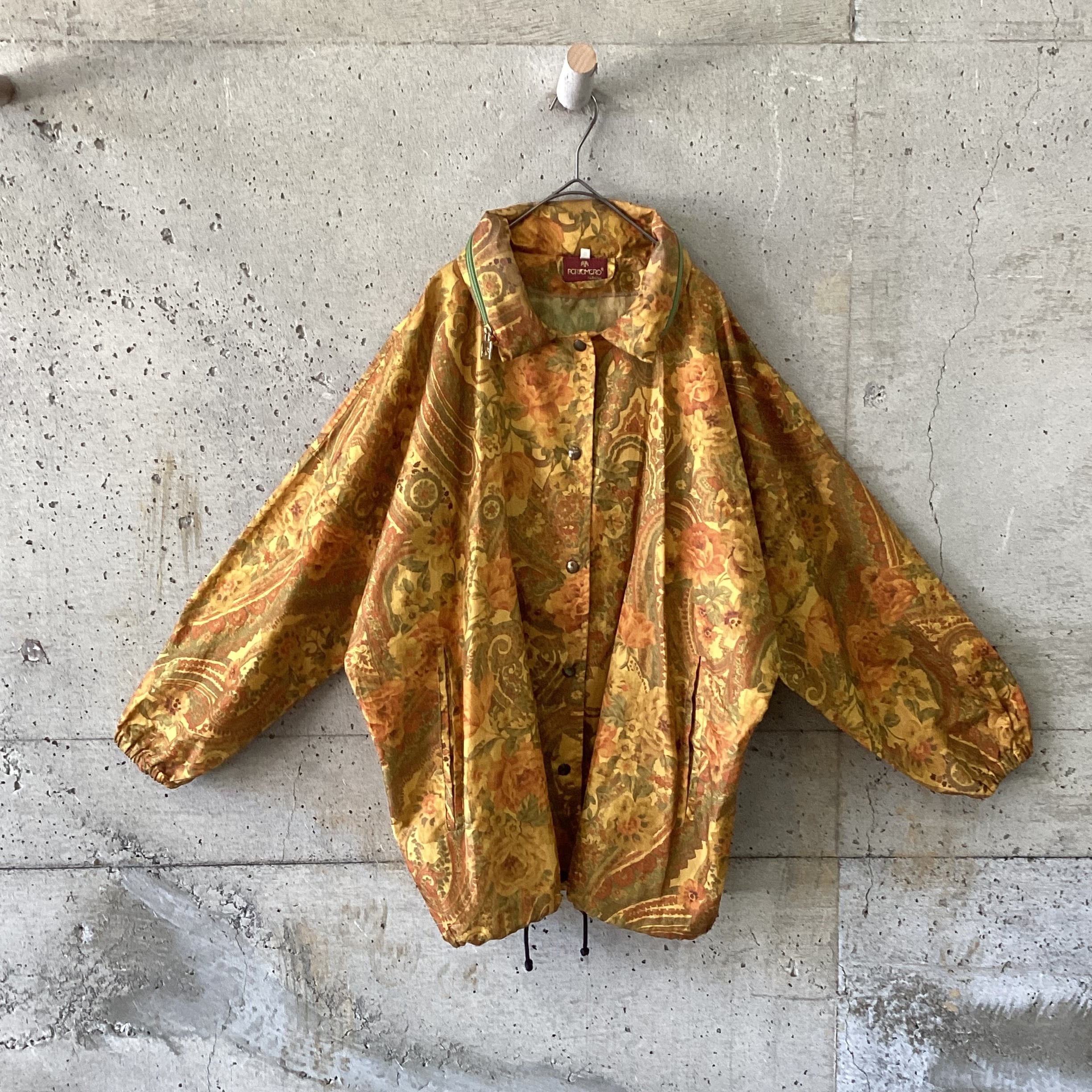 Oriental flower print blouson