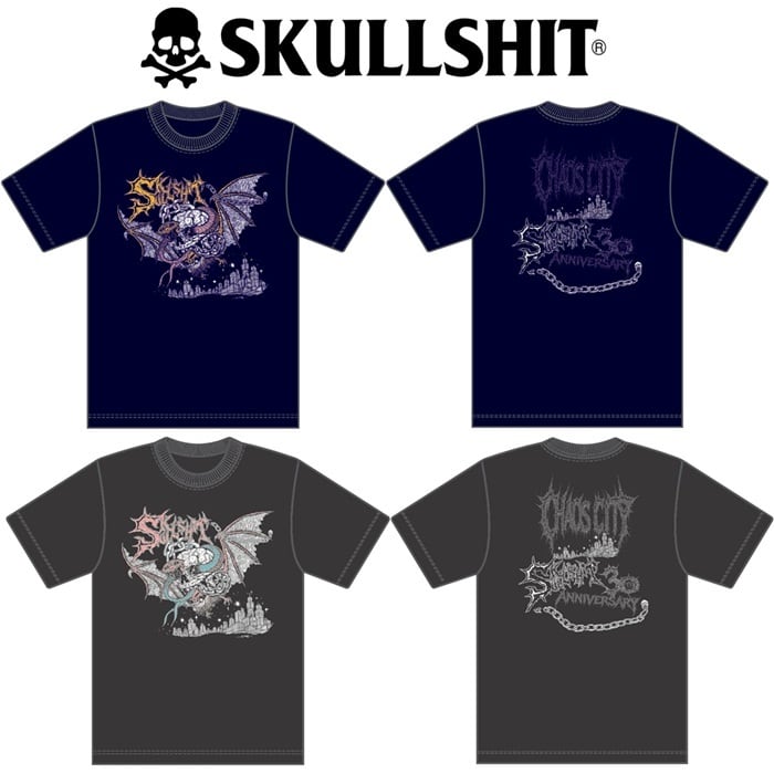 予約品】SKULLSHIT スカルシット「30TH “START FROM END” TEE」半袖T
