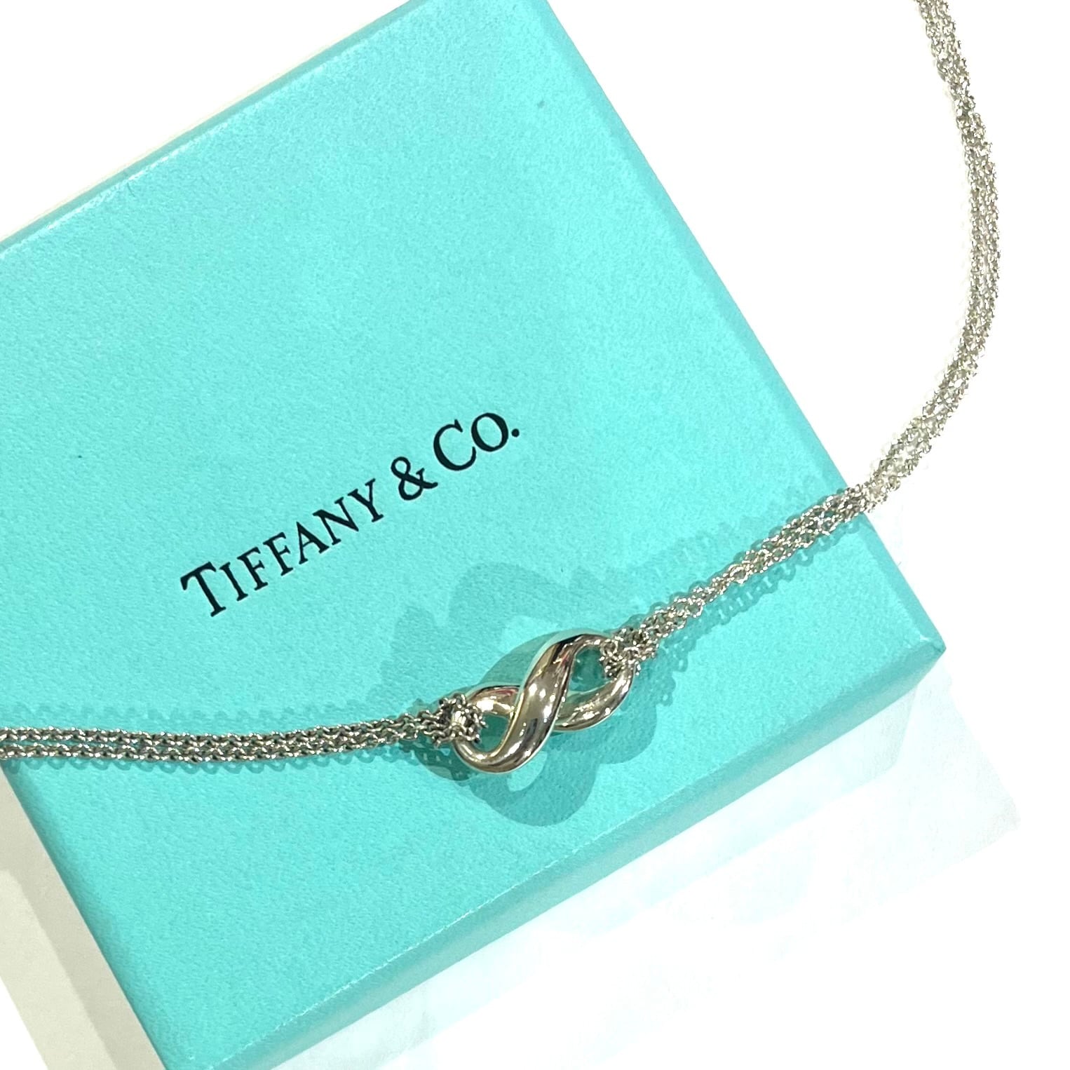 限定価格【TIFFANY&Co.】2380 Wチェーン 立体インフィニティ