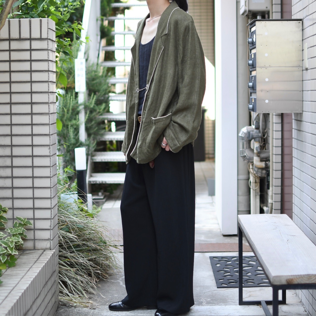design linen easy tailored jacket