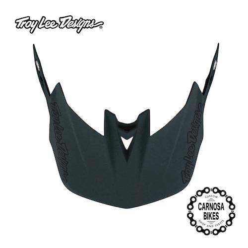 【Troy Lee Designs】D4 VISOR  [D4バイザー] STEALTH-BLACK/GREY