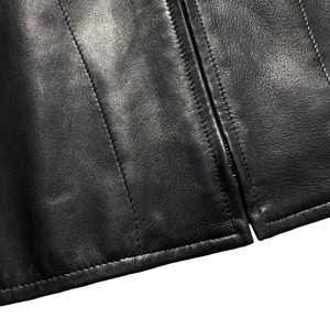 RALPH LAUREN “PURPLE LABEL” black leather jacket
