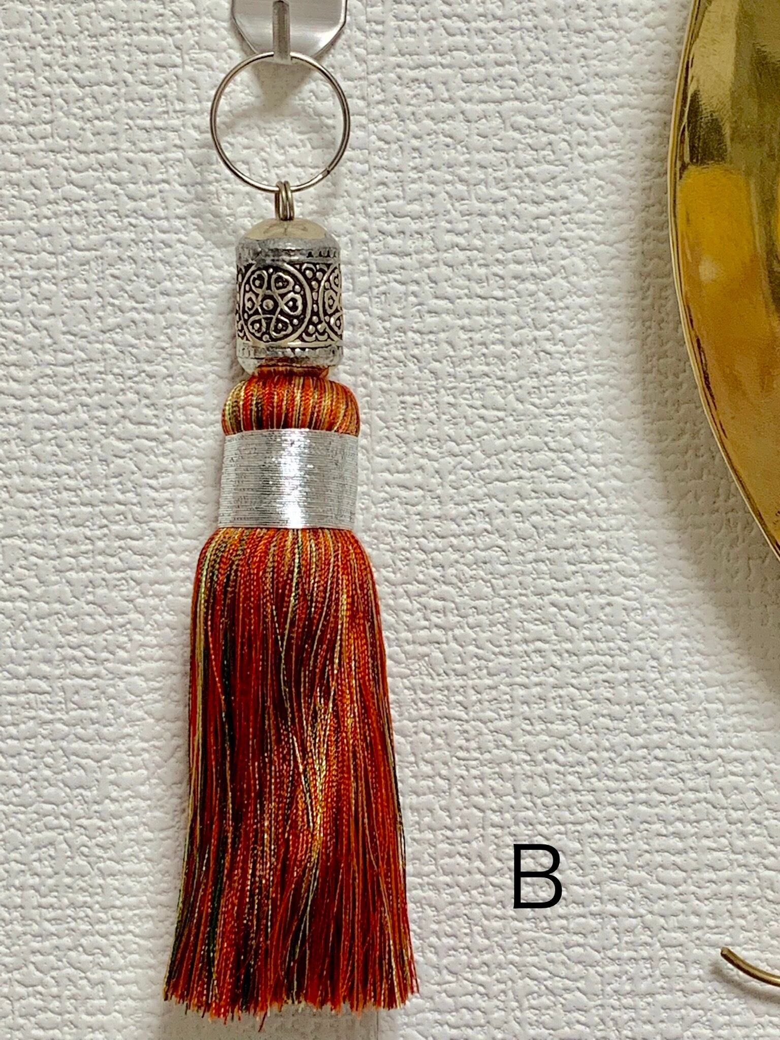 モロッコ杢カラフルタッセル