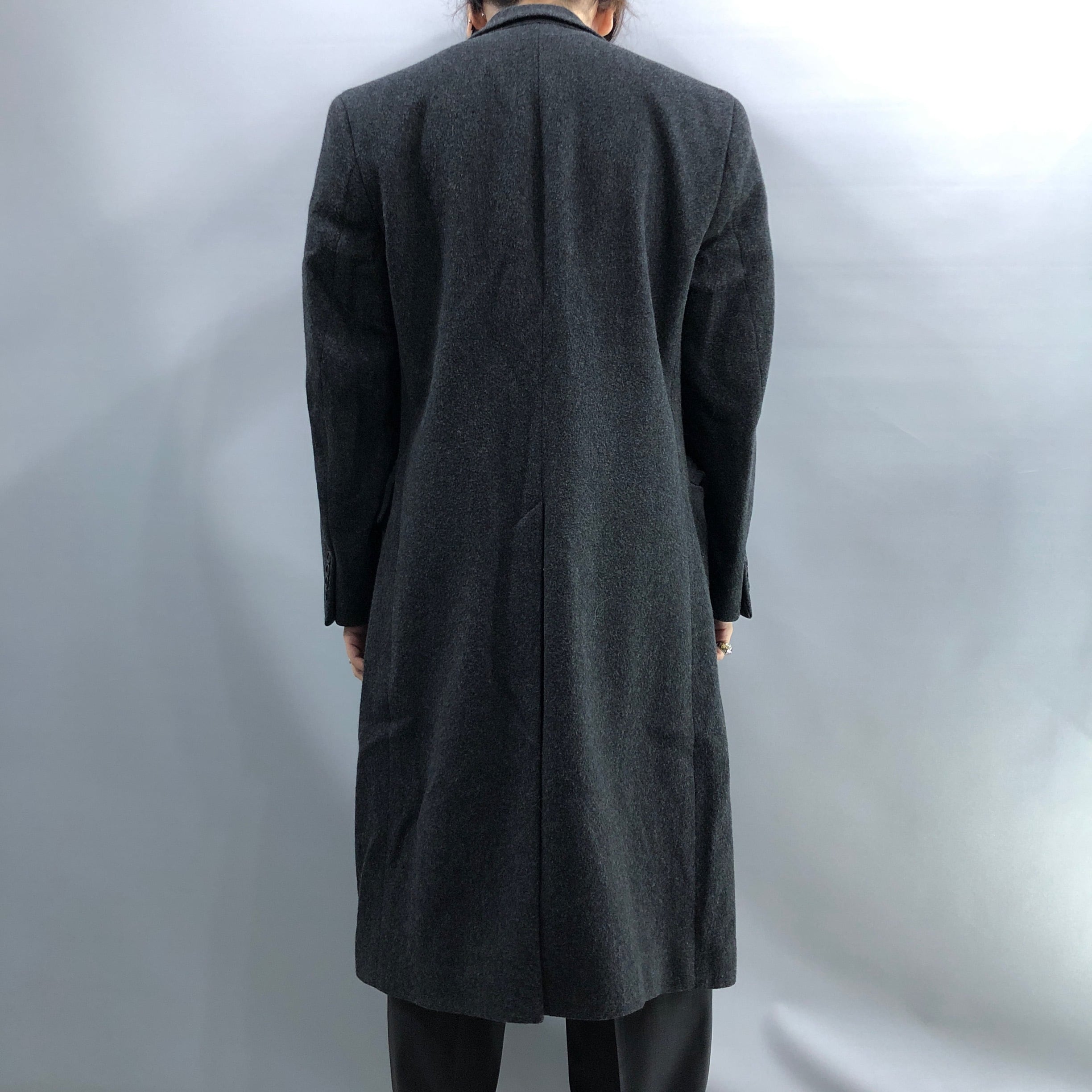 Christian Dior】ウールチェスターコートグレー | ブランド古着屋