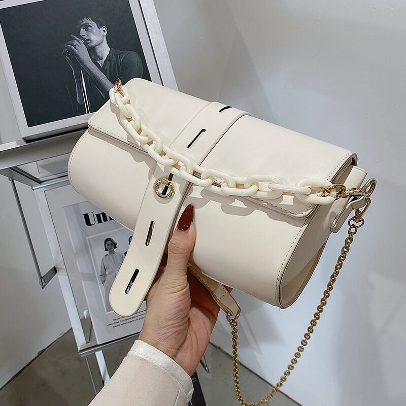 チェーン レッド スクウェア メッセンジャーバッグ 手作りハンドバック57665153143