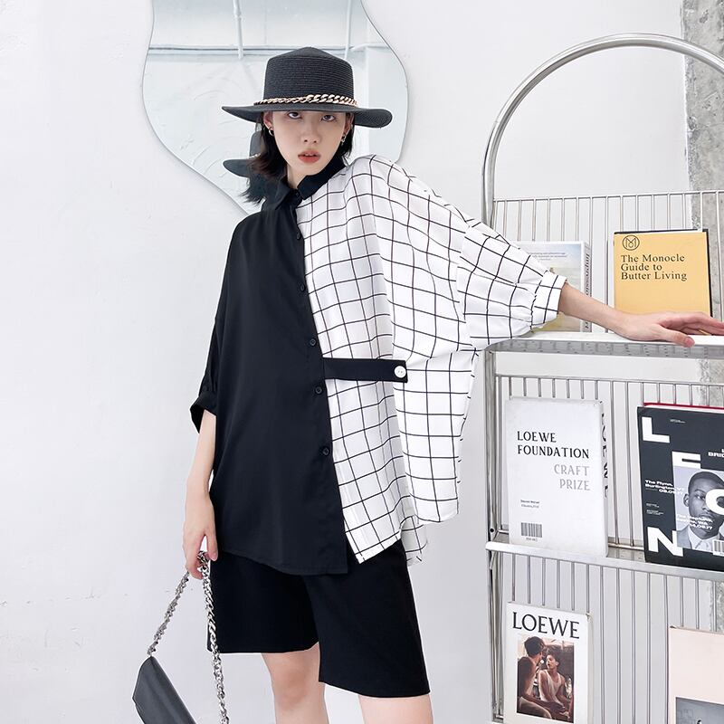 シャツ レディースオータム薄手ルーズトップス ロング 秋物 ラブタオタオダレンハウス96127564629