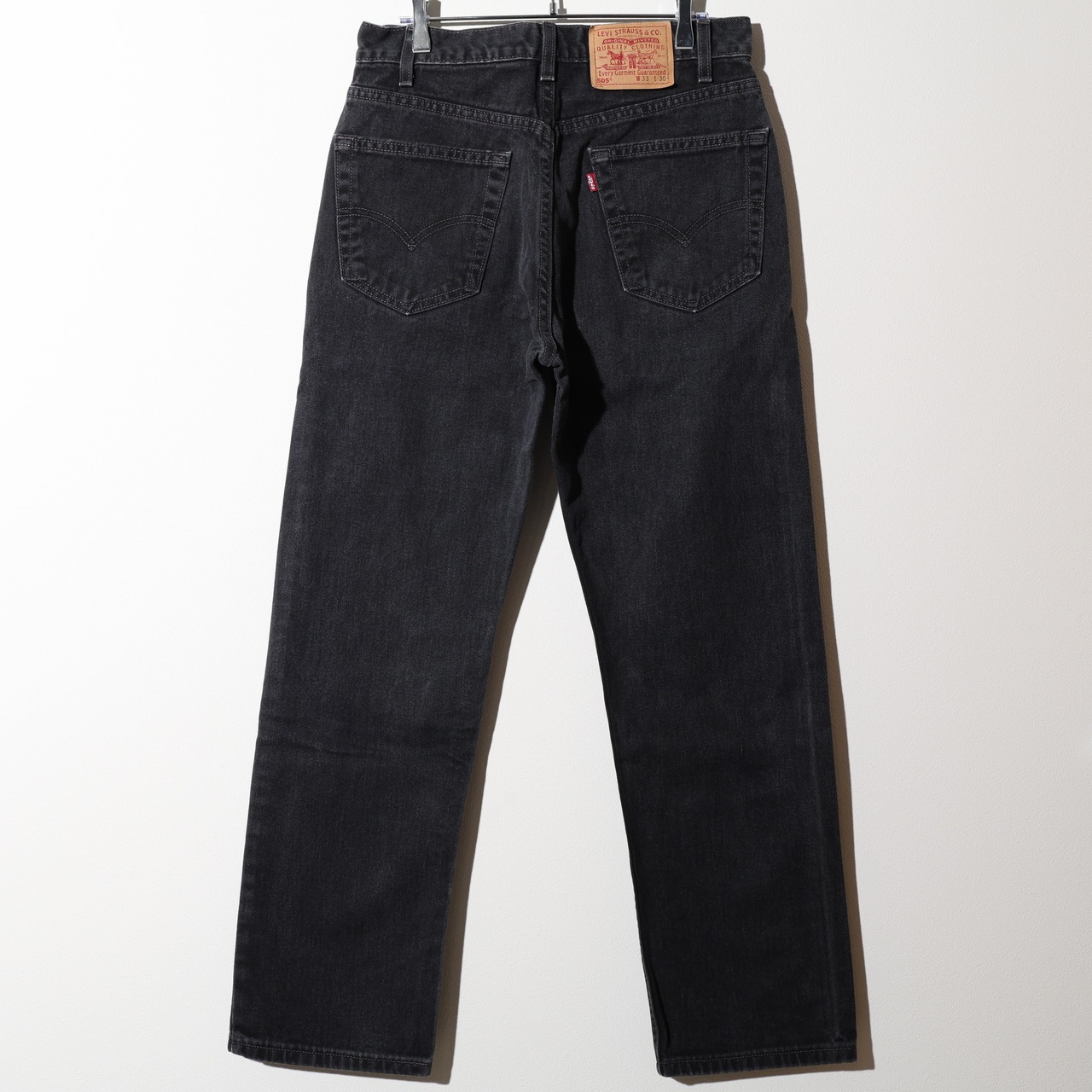 33×30 505-0260 USA 00年 サルファーブラックデニムパンツ Levi’s リーバイス 黒