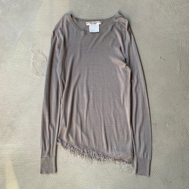 KATHARINE HAMNETT / Long sleeve knit sweater
