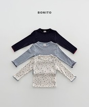 韓国子供服 / BONITO / 26Autumn / アイレットレース Tシャツ / 秋服 *12M~JM *