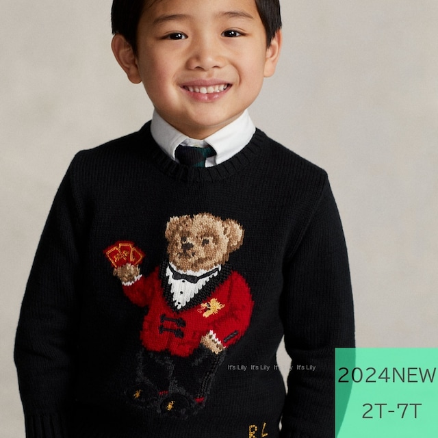 予約販売　KIDS 90-130CM　Polo Bear セーター