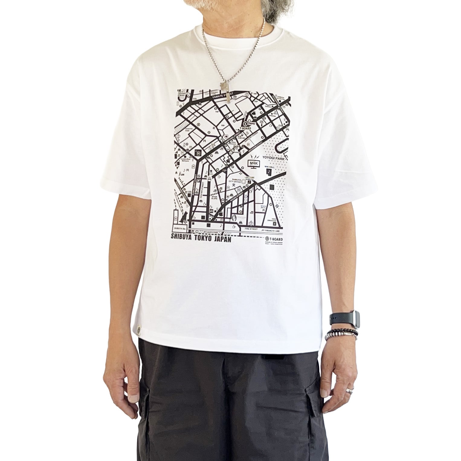 渋谷限定】SHIBUYA MAP T-SHIRTS 2026.0.7 Ver. | T-BOARD（tense）