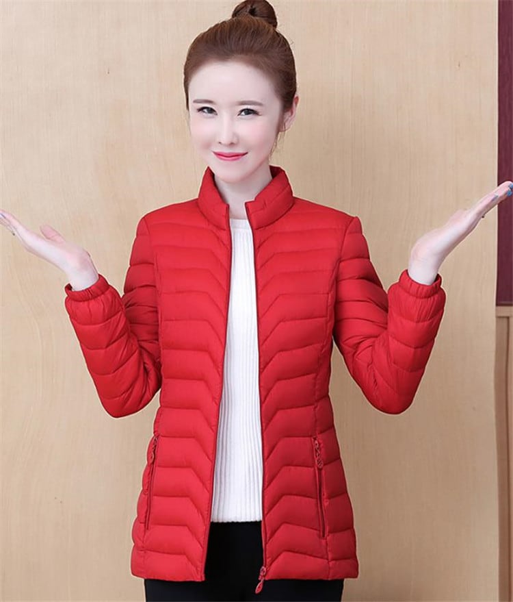 美シルエット ダウン ファッション エレガント コート 短いスタイル