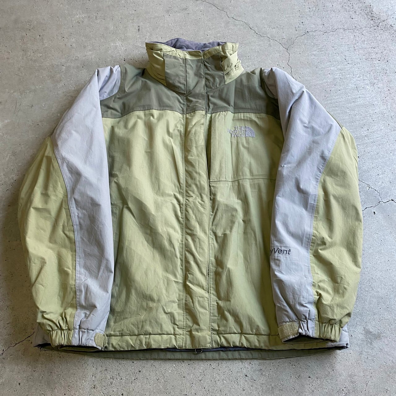 【大人気！】NORTHFACE　マウンテンダウンジャケット　蛍光緑　メンズ2XL