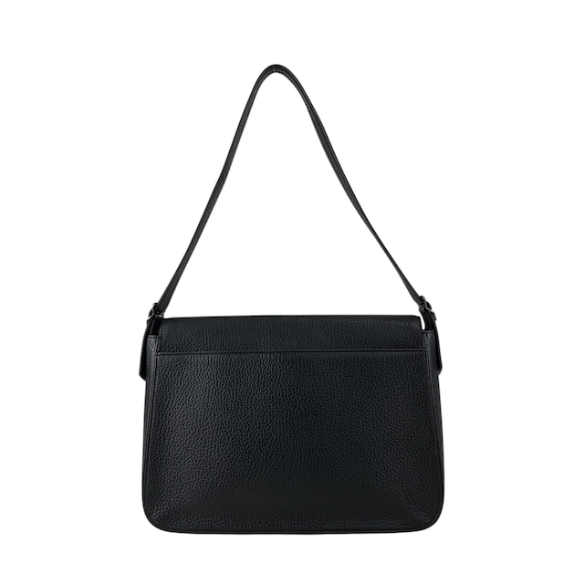 Yves Saint Laurent イヴ・サンローラン ショルダーバッグ ブラック ロゴ バックル レザー vintage ヴィンテージ オールド geb2iw