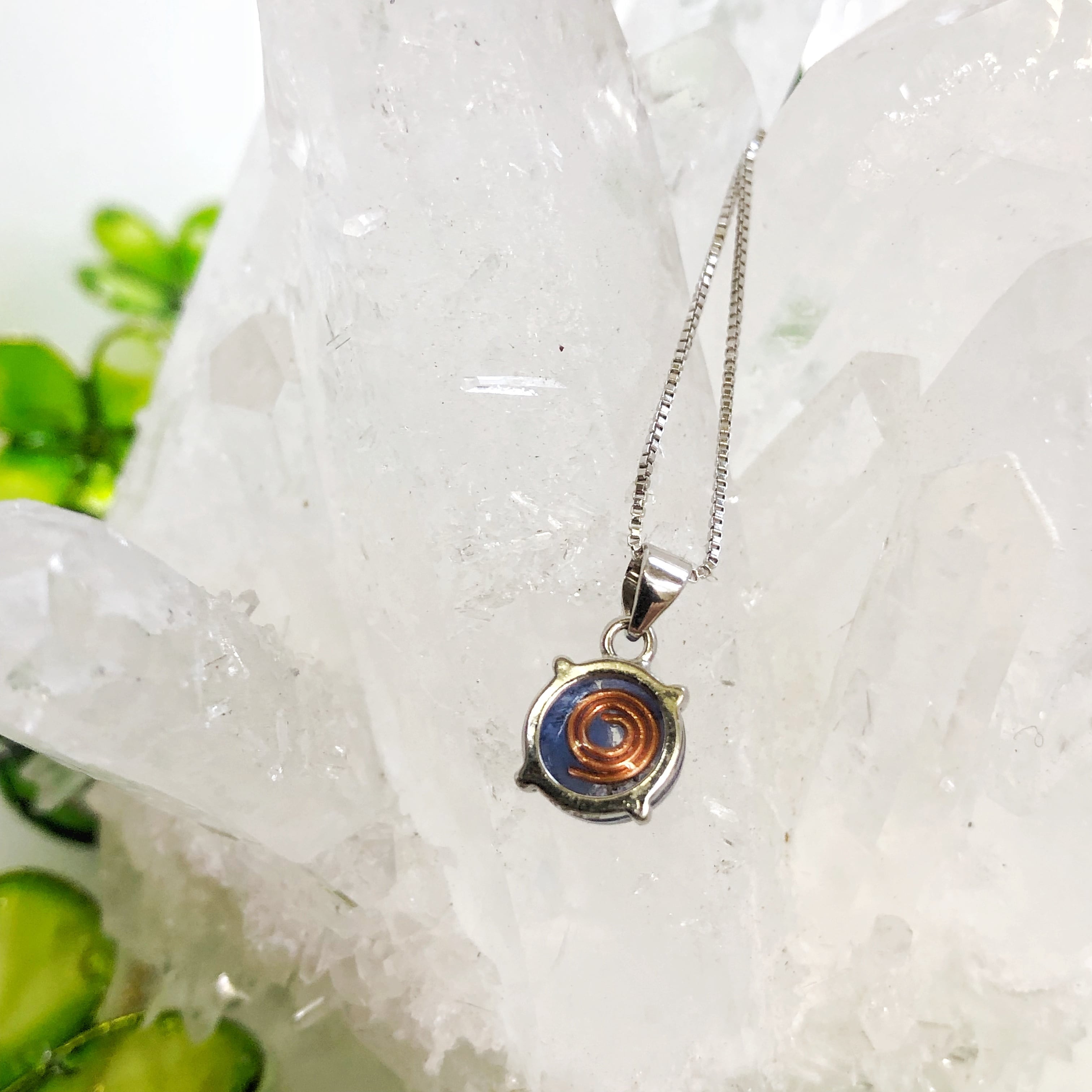 オルゴナイトネックレス 高品質 厳選 タンザナイト silver925チェーン