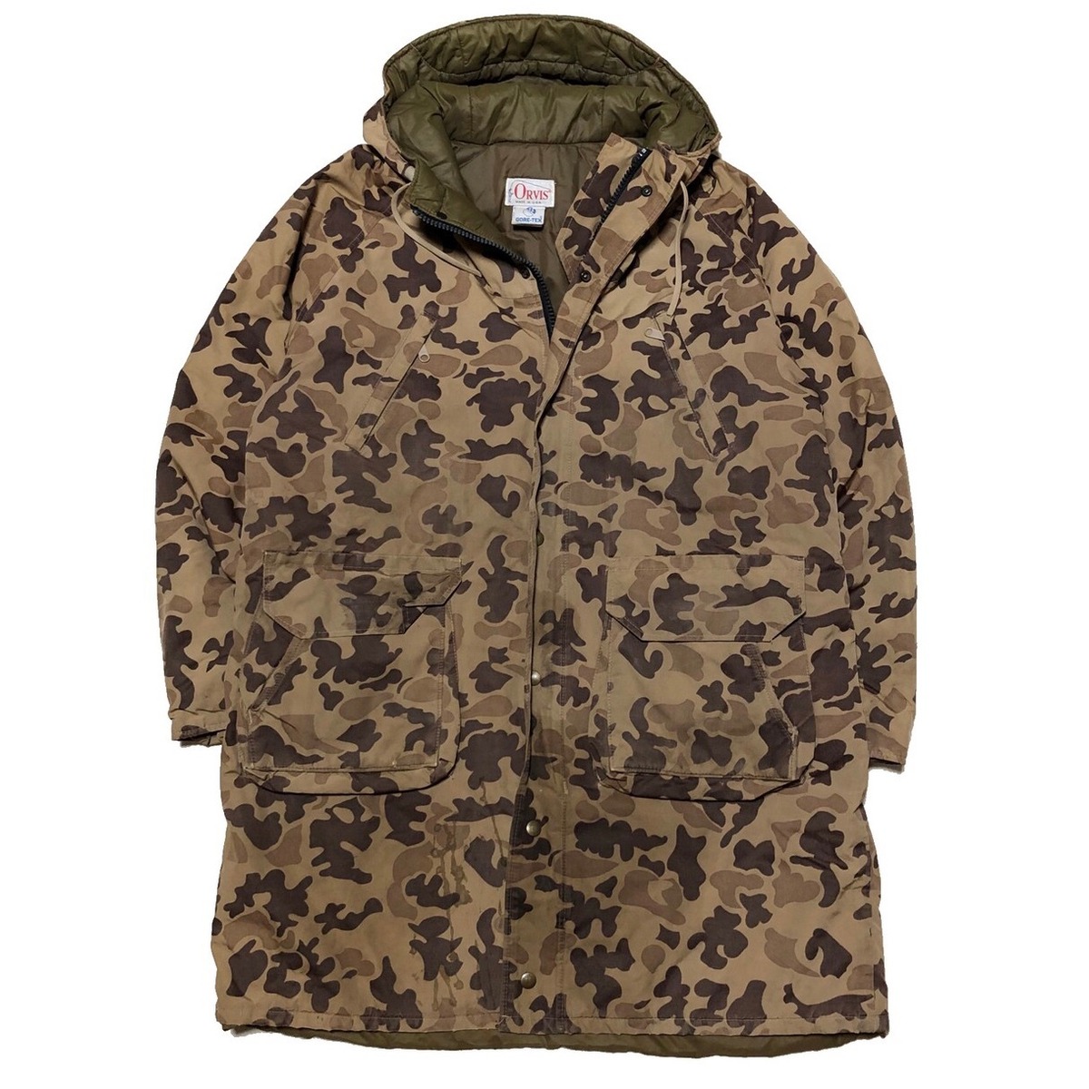size L〜XL】80-90s ORVIS オービス ミリタリー 中綿 コート ナイロン 