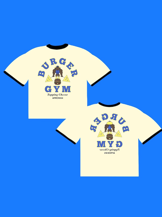 バーガージムリンガーTシャツ ホワイト