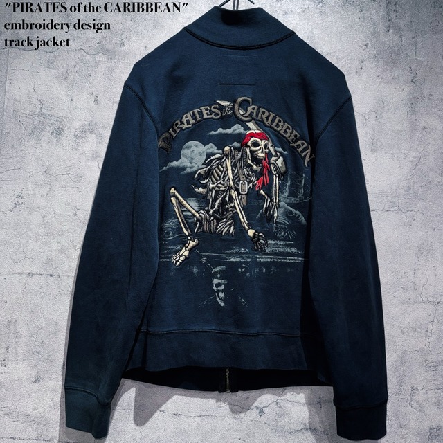 "PIRATES of the CARIBBEAN"embroidery design track jacket