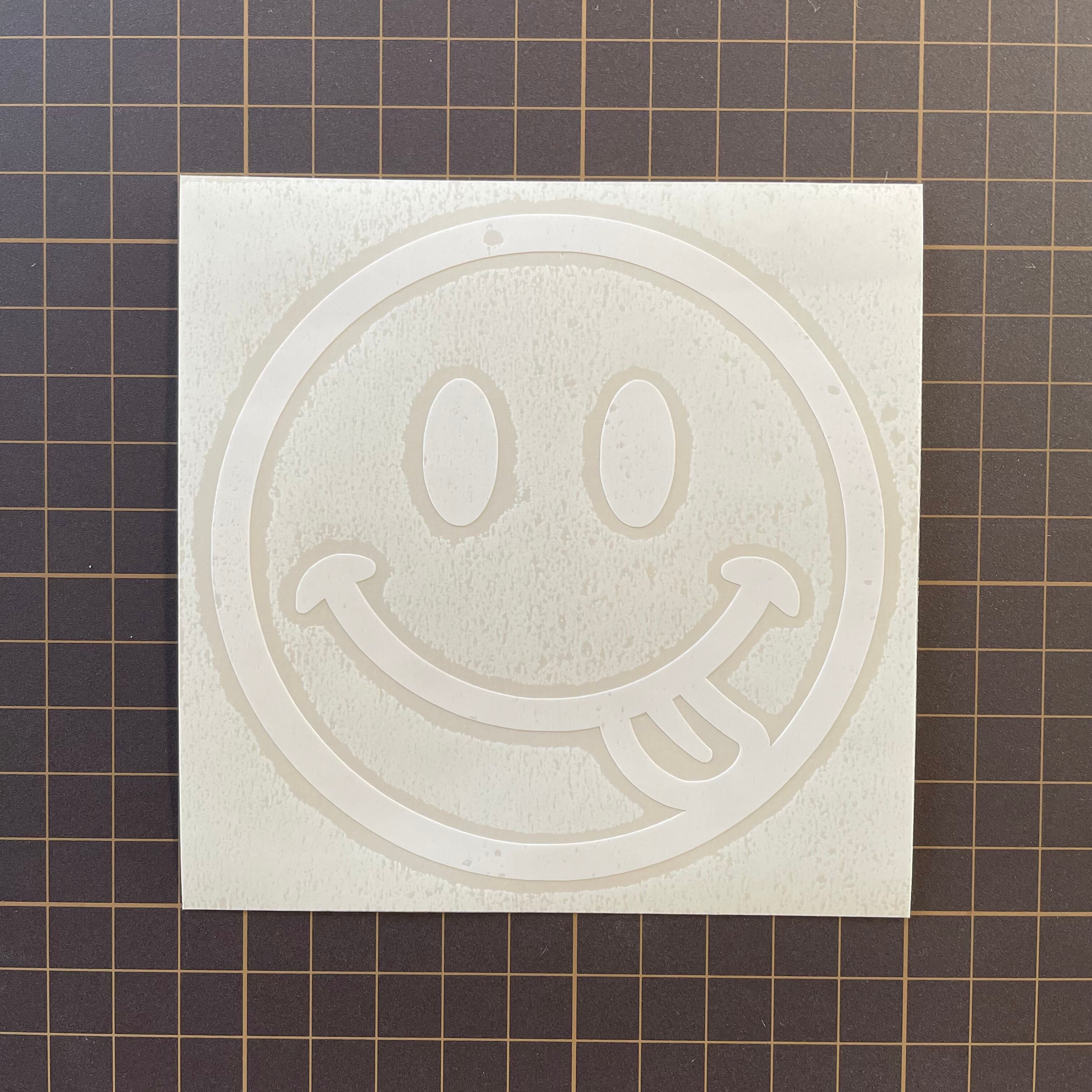 カッティングステッカー】舌出しスマイルフェイスステッカー❗️ニコ