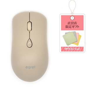 EGRET Bluetooth5.0/3.0/2.4G 3モード対応、充電式無線マウス（SweetiEミルクティー）