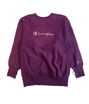 Vintage 90s XL Champion Reverse Weave -Purple Big Logo-