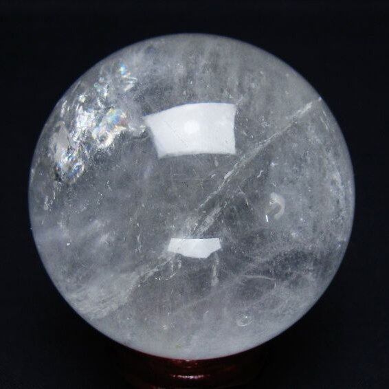 水晶 丸玉 61mm スフィア 置物 水晶玉 一点物 151-8878