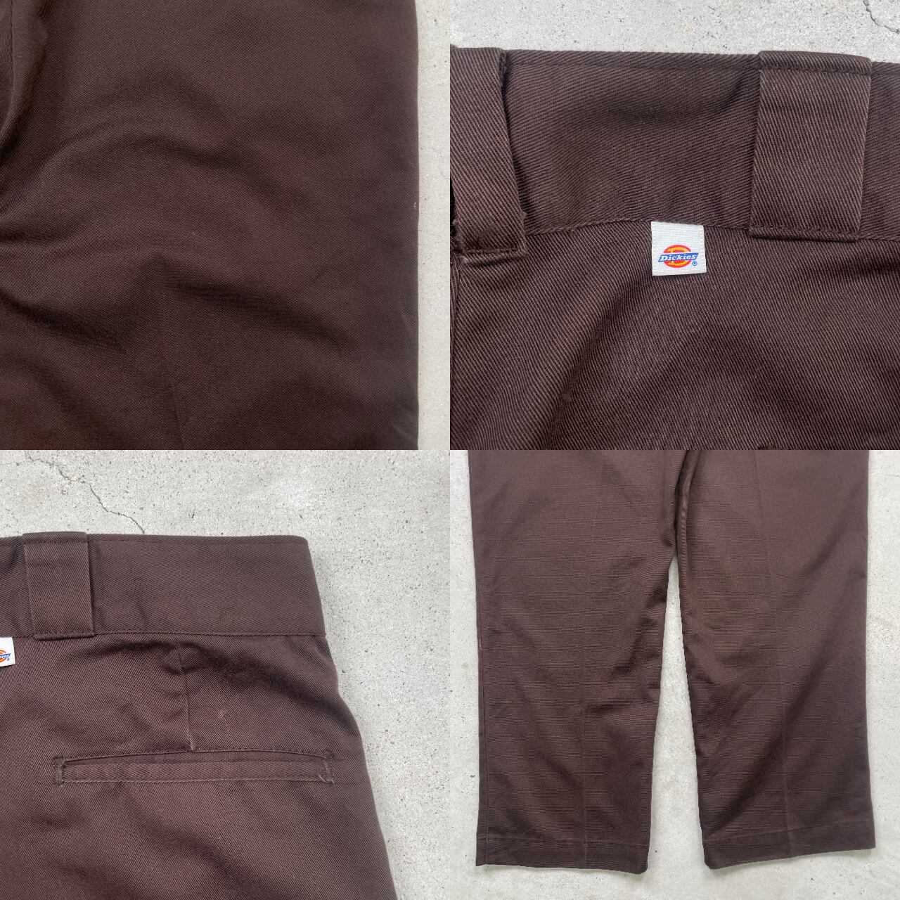 80's Dickies ブラウン USA 33×33 古着 ヴィンテージ