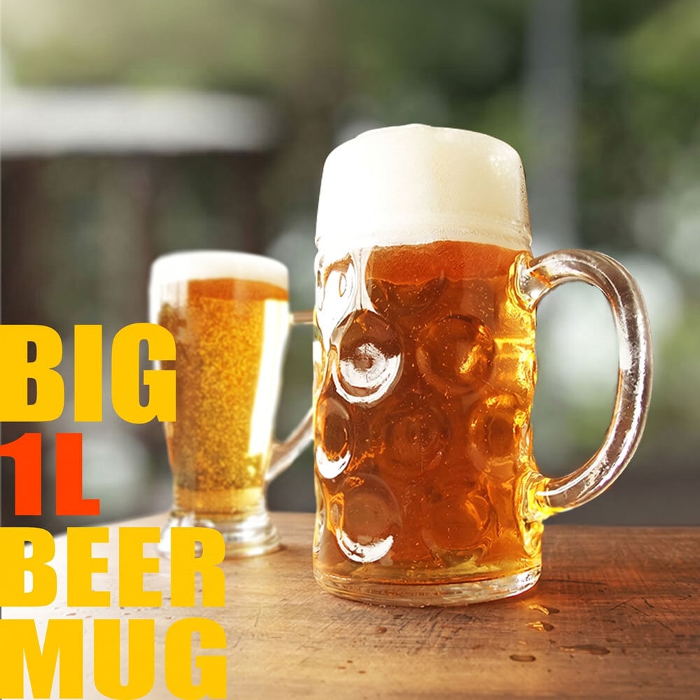 ビールジョッキ ビアマグ 500mlドンビアマグ 0.5L ガラスジョッキ 持ち
