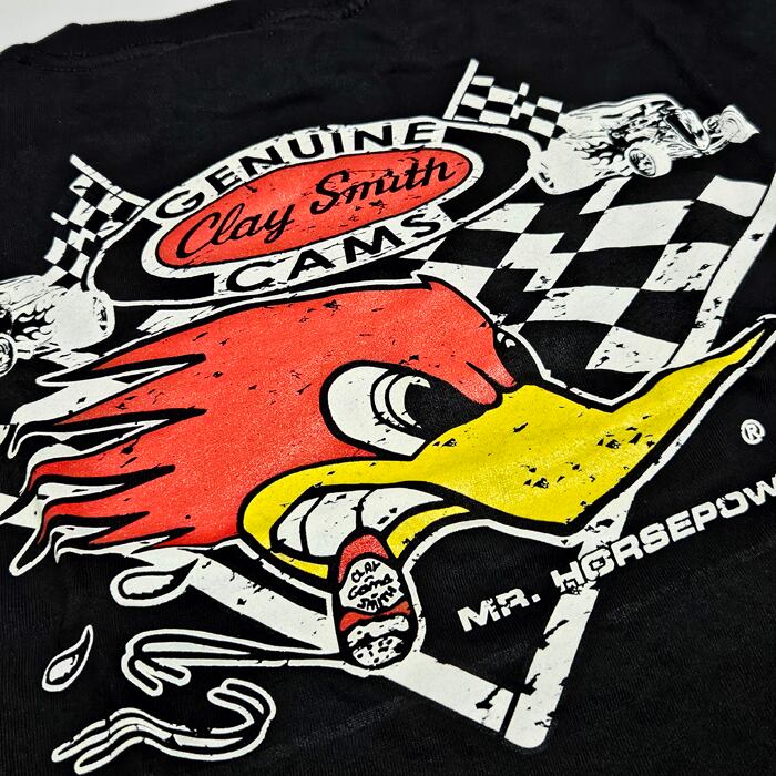 CLAY SMITH クレイスミス Tシャツ HOT ROD スモーキングウッドペッカー