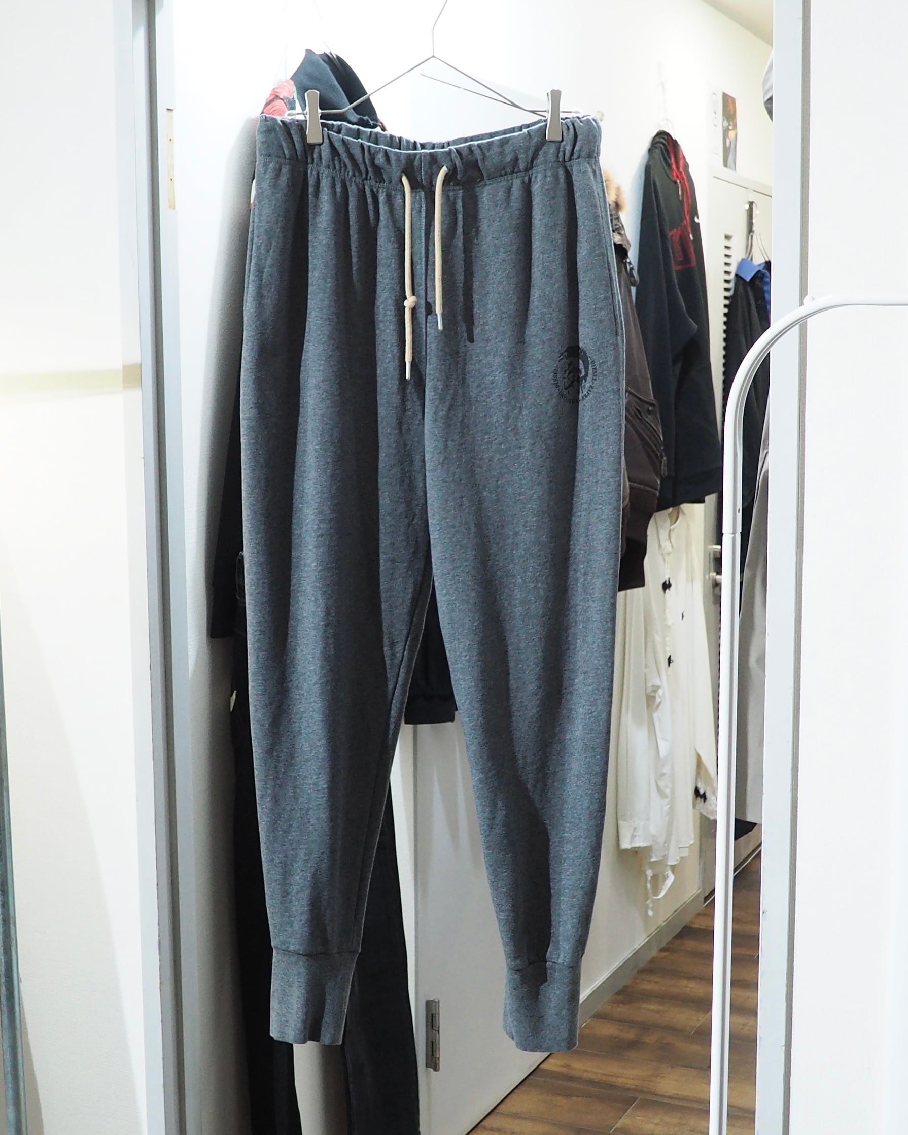 ” DIESEL - Brave Man ” Logo printed Wide sweat pants