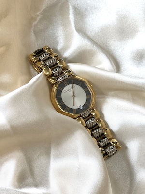 Christian Dior ディオール オクタゴン クォーツ 腕時計 45134 ゴールド vintage ヴィンテージ オールド vkwvvj