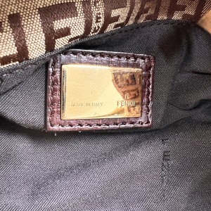 FENDI フェンディ ズッカ柄 キャンバス トートバッグ ブラウン A-13703