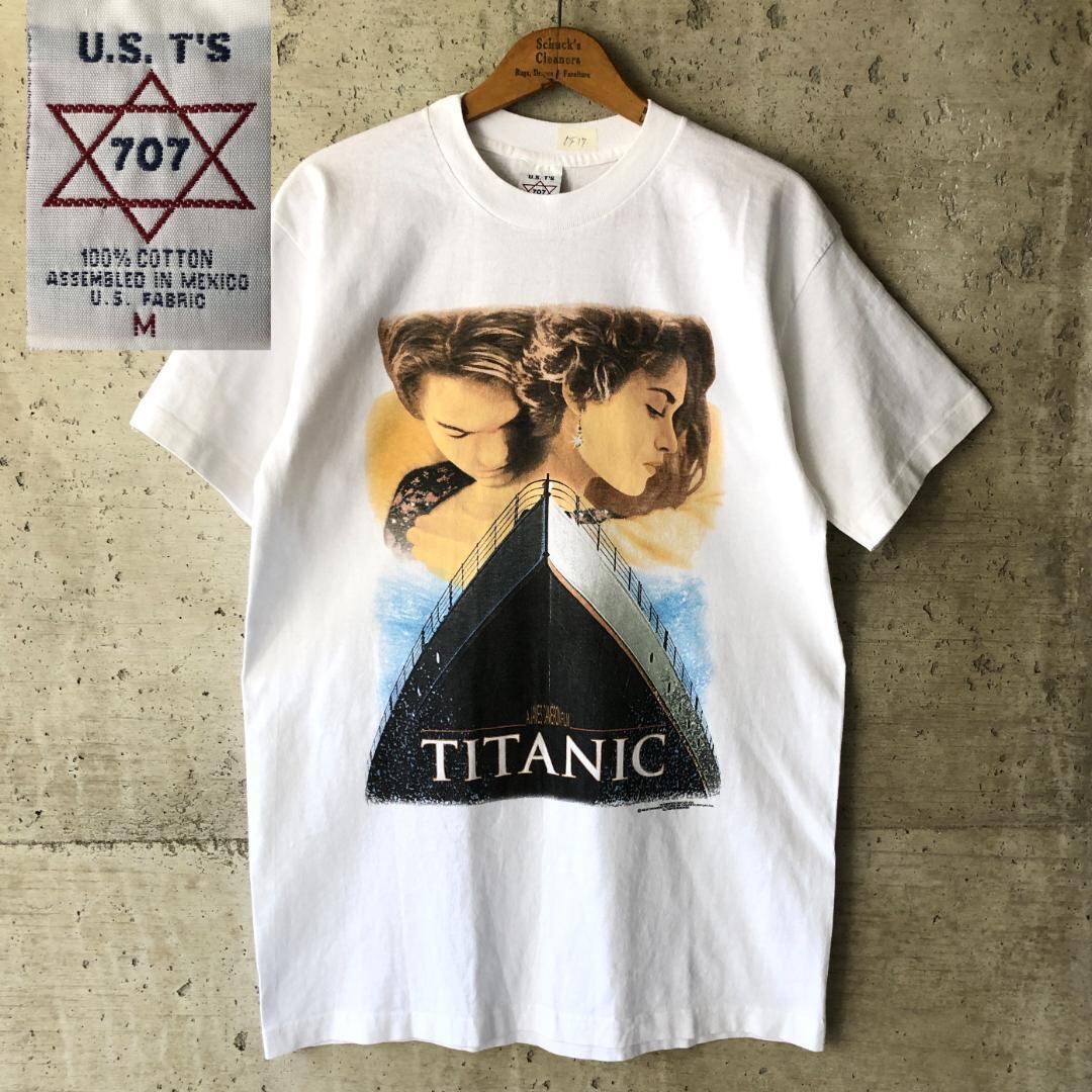 90sヴィンテージ｜1998 Titanic Tシャツ (White - XL)（90s  