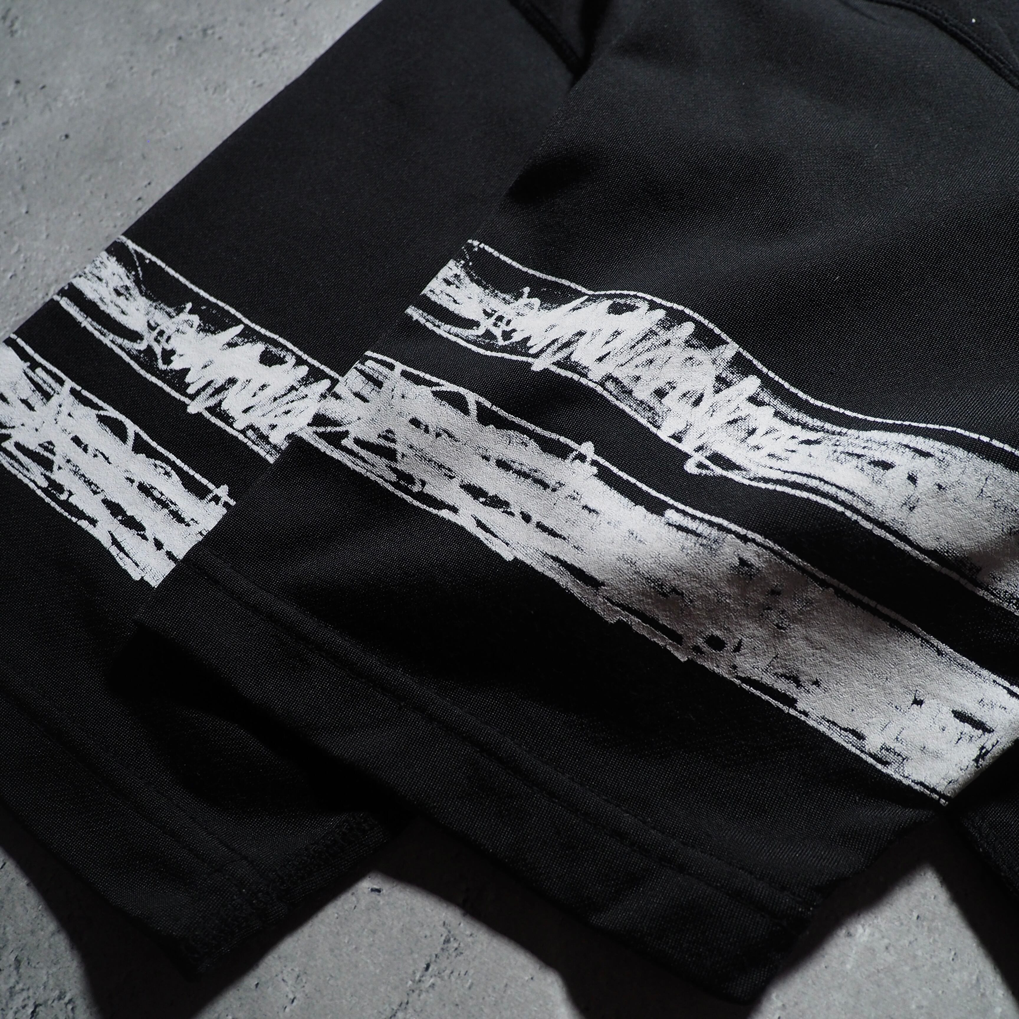 ” kolor ” ” 76 Number ” hand painted Rude taste Black Tee