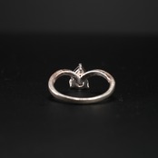 【１点もの】ゲーサイトインアメシスト 四分一銀リング#13