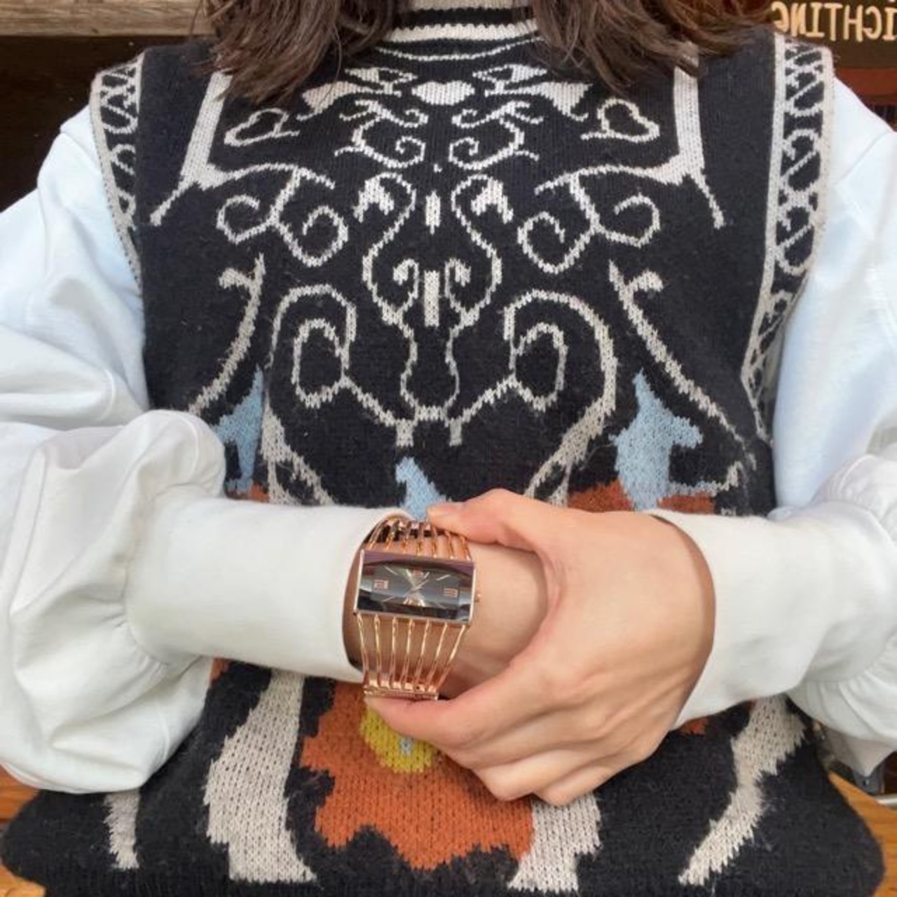TOPANGA Accessory　ドレスアップブレスレットウォッチ　全2色　ゴールド　ピンク