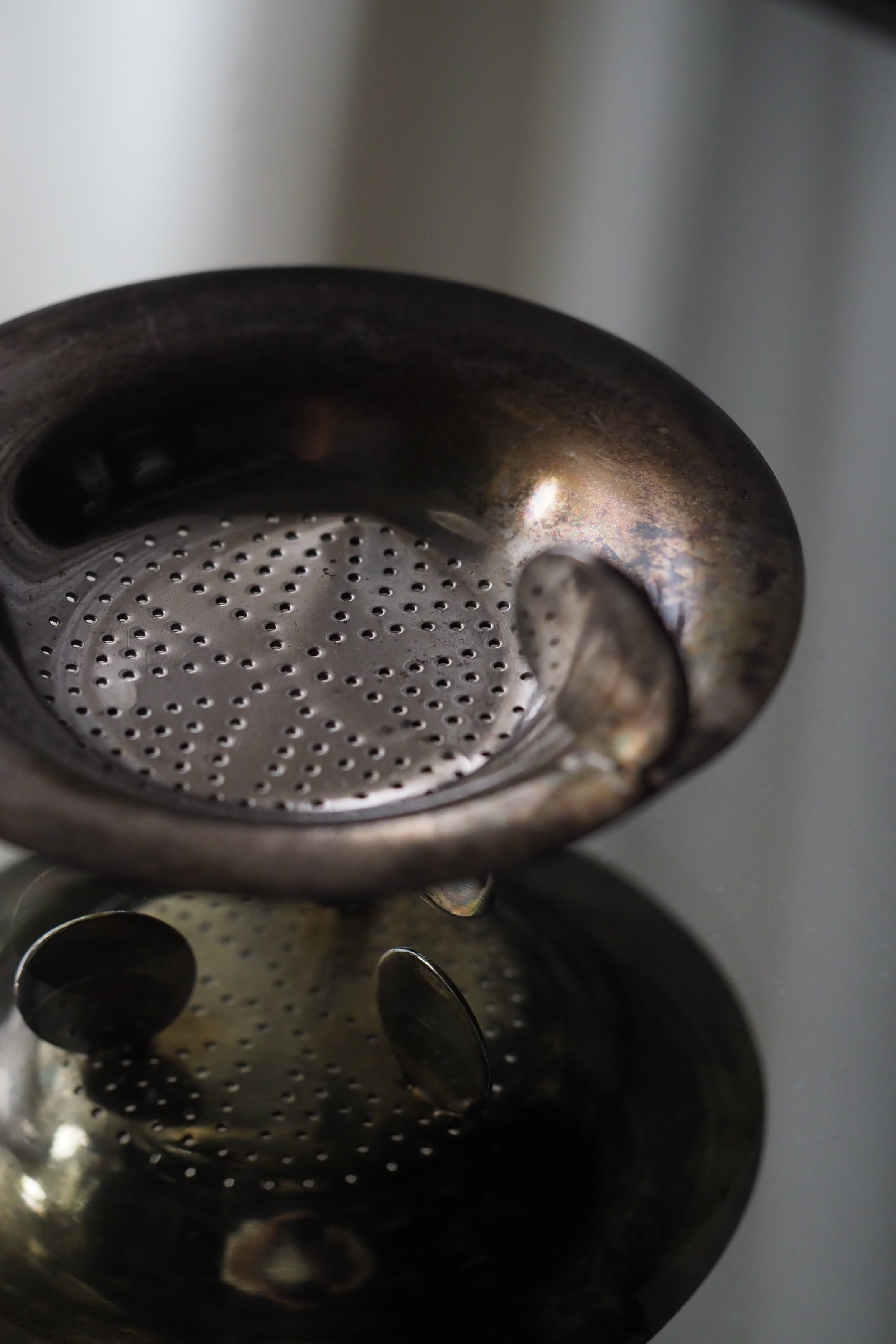 スタンド型ティーストレーナー-vintage tea strainer | アンティーク