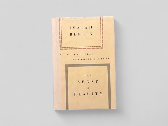 【SFF102】【FIRST AMERICAN EDITION】The Sense of Reality(1997) / Isaiah Berlin