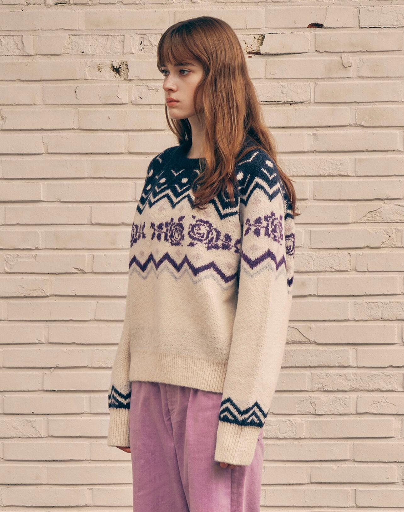 ROLAROLA] NORDIC KNIT PULLOVER IVORY 正規品 韓国ブランド 韓国通販