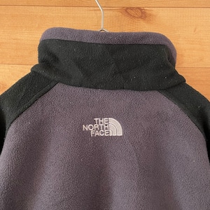 【THE NORTH FACE】刺繍ロゴ バックロゴ フリースジャケット ブルゾン Lサイズ ノースフェイス US古着