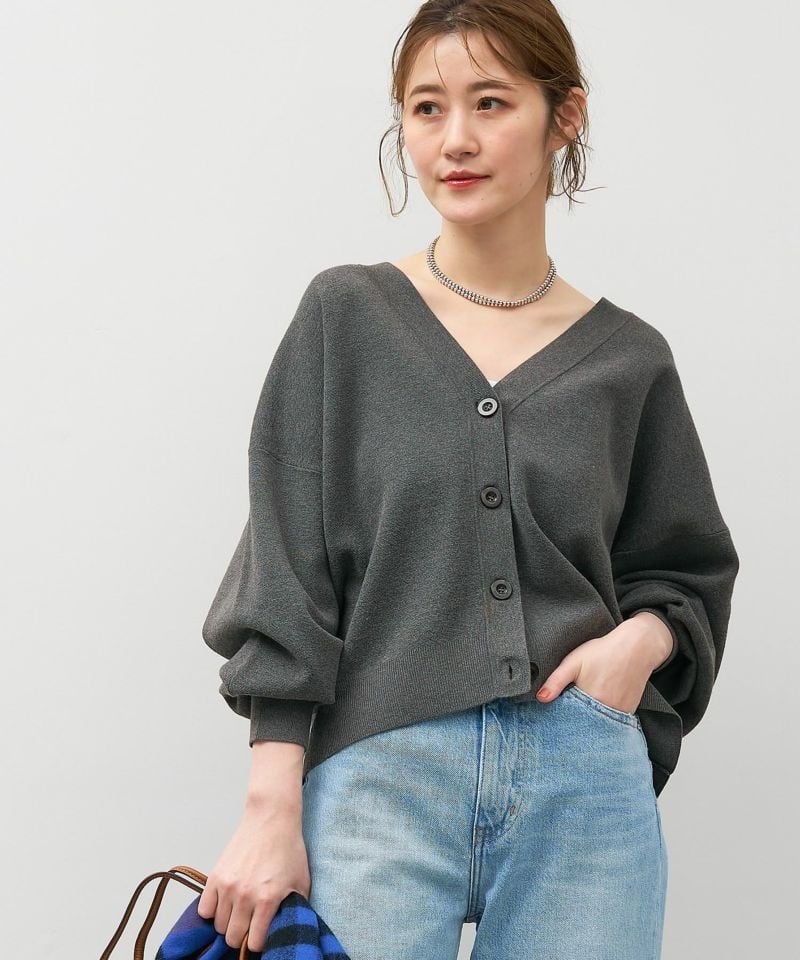 【MICA&DEAL マイカアンドディール】MILANO RIB SHORT CARDIGAN ミラノリブショートカーディガン 0125308236