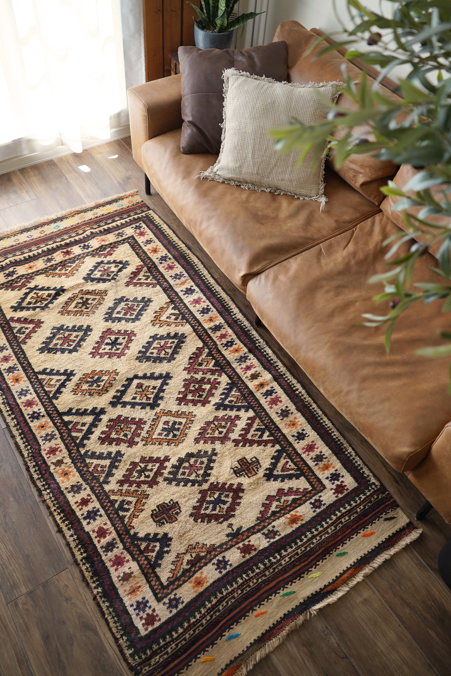 ラグ Taimani rug 819】Vintage Afghan Taimani rug 1980's | ヴィンテージラグ専門店