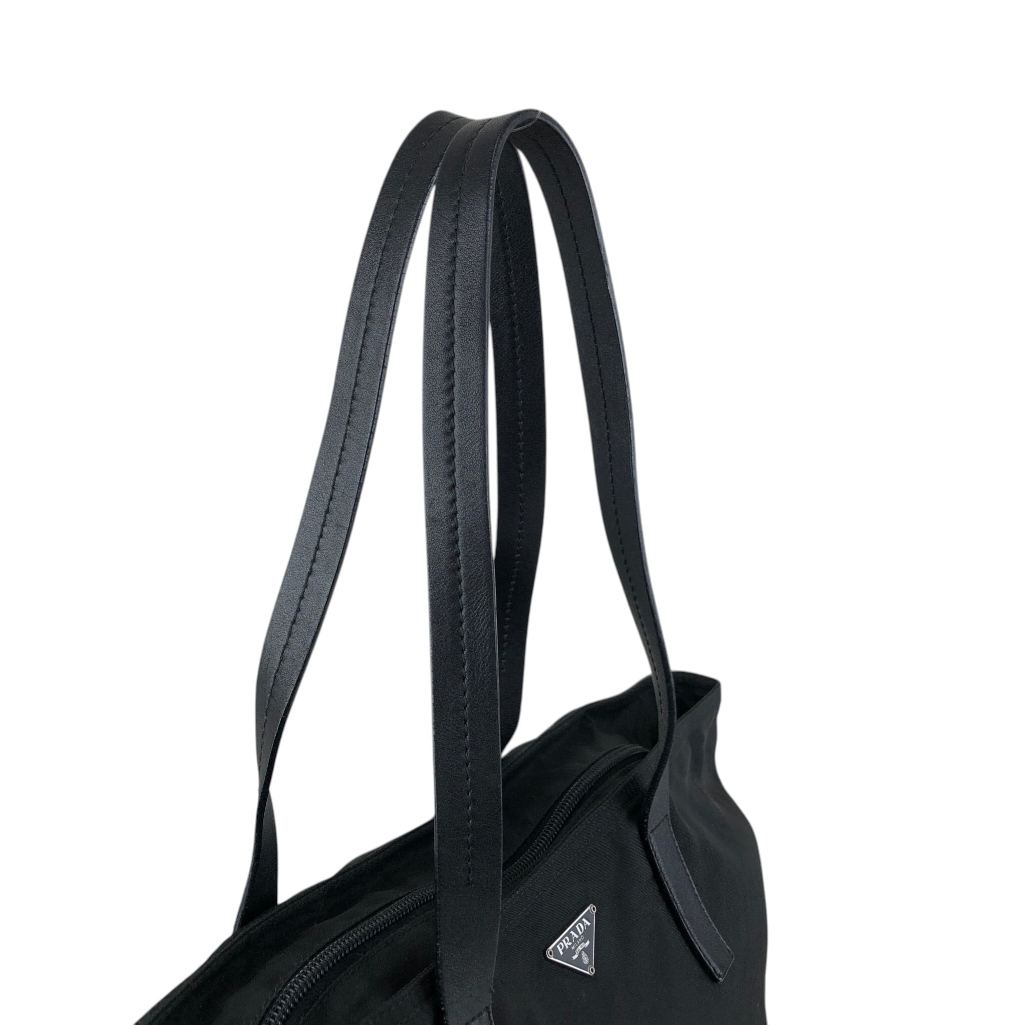 PRADA プラダ ハンドバッグ ブラック トライアングルロゴ ナイロン