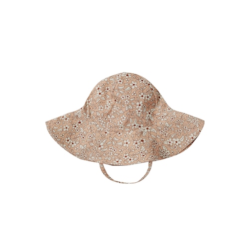 Quincy Mae(クインシーメイ) / SUN HAT / APRICOT-FLORAL  / 6-12M・12-24M