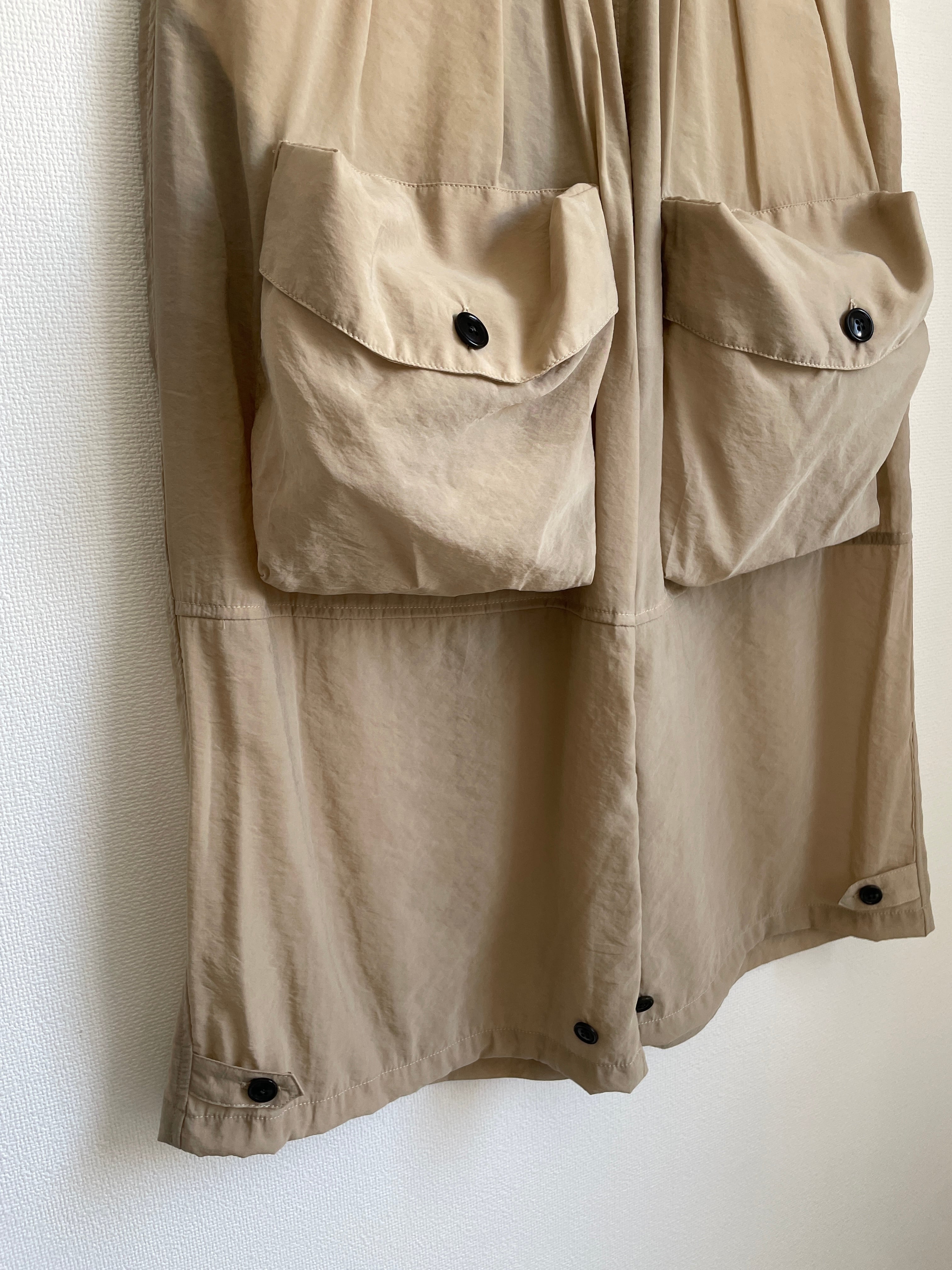 Layered Big Pocket Pants_L/XL size | GRIS