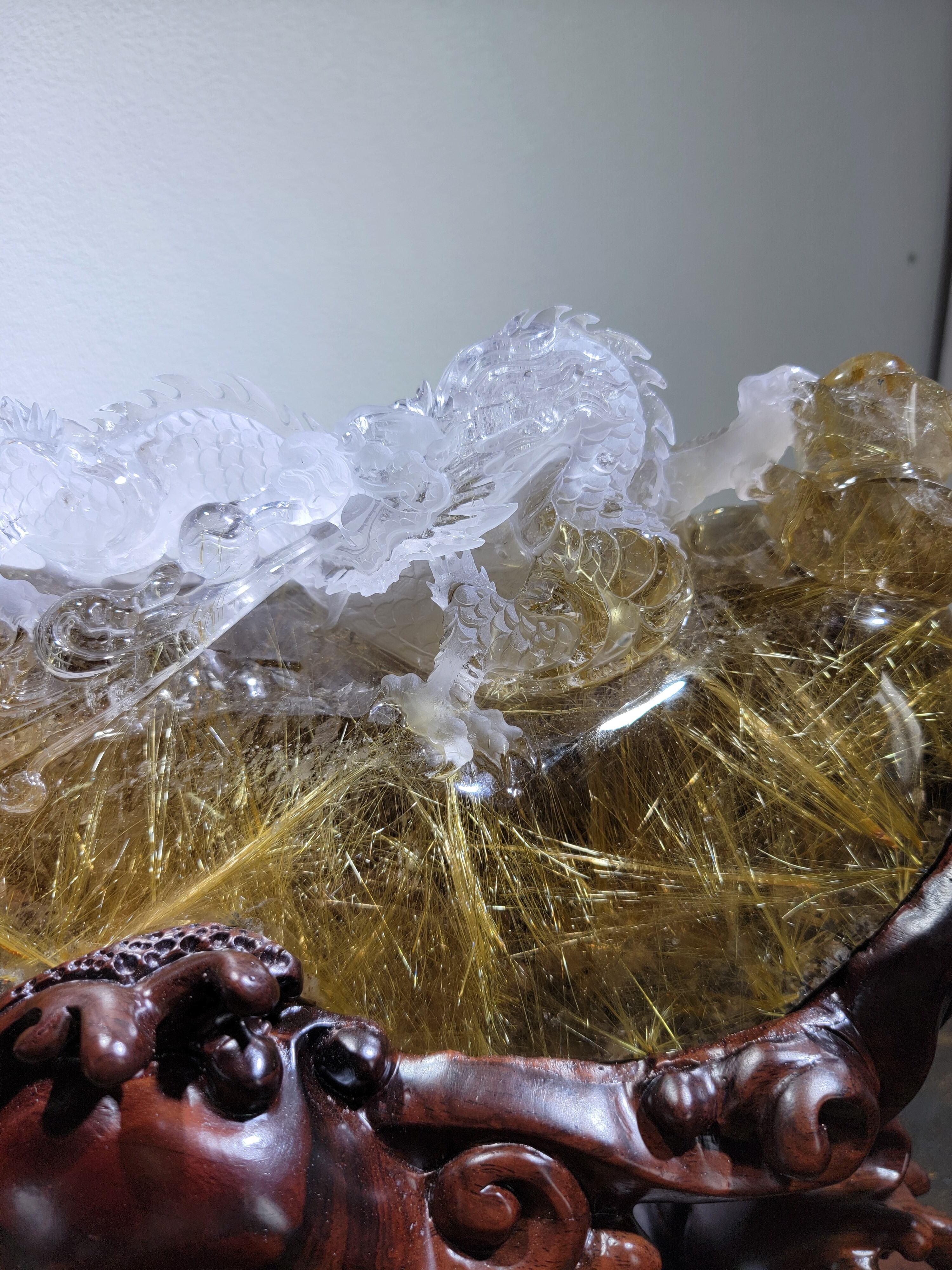 [送料無料][最高級品]最高級特大タイチンルチル神龍