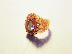 GRAN.philosophy LUXE  Swarovsky Ring  'All Amber''
