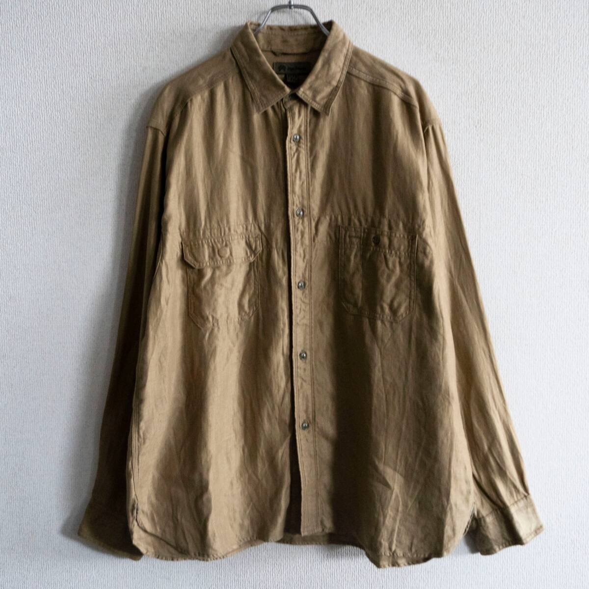 ビッグサイズ】NIGEL CABOURN 【HENLEY SHIRT HEMP】52 ナイジェル