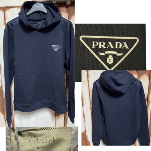 PRADA ナイロン切替 ロゴパーカー